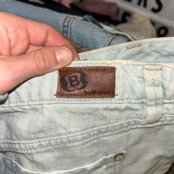 Y2K Bullhead Light Blue Denim mini skirt - Picture 5 of 6